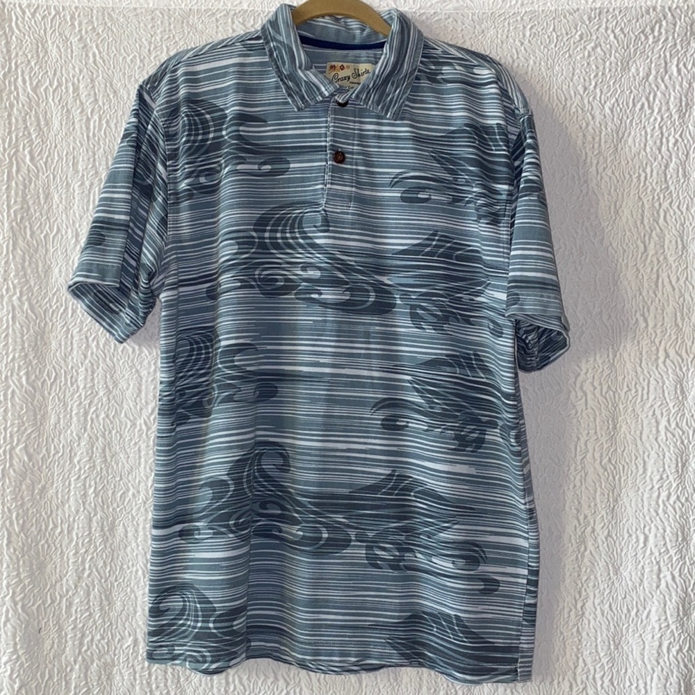 CRAZY SHIRTS Hawaiian Polo Shirt